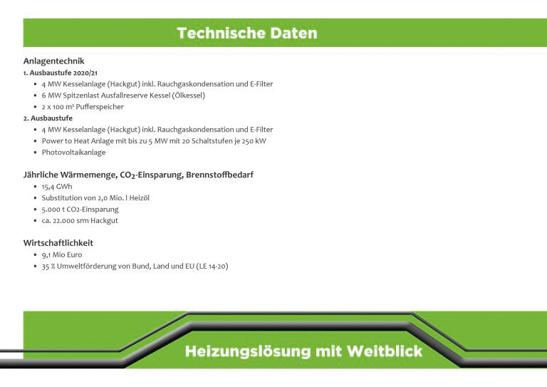 Technische Daten Nahwaerme