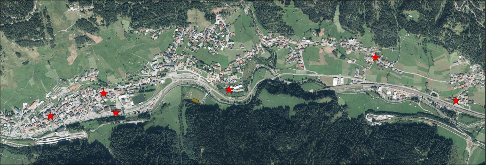 Lageplan Luftgütemessstellen